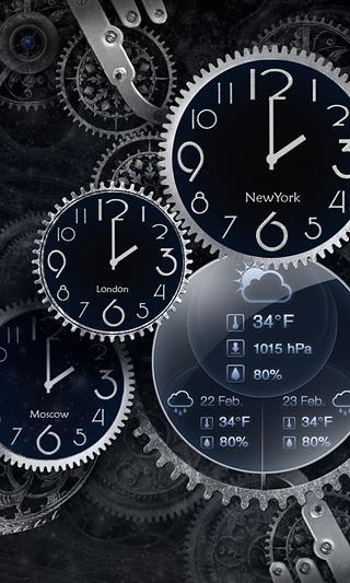 Black Clock Wallpaper截图3