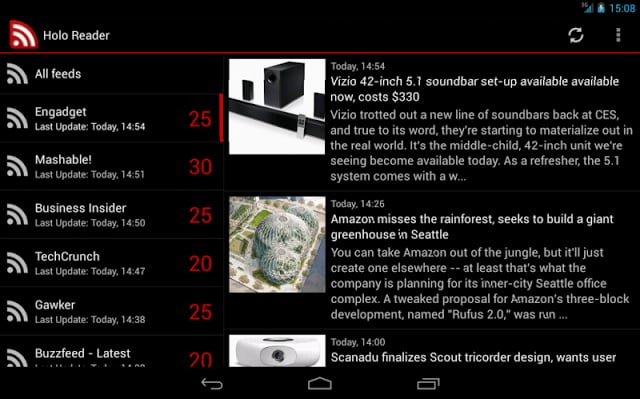 Holo Reader (RSS/Atom)截图6