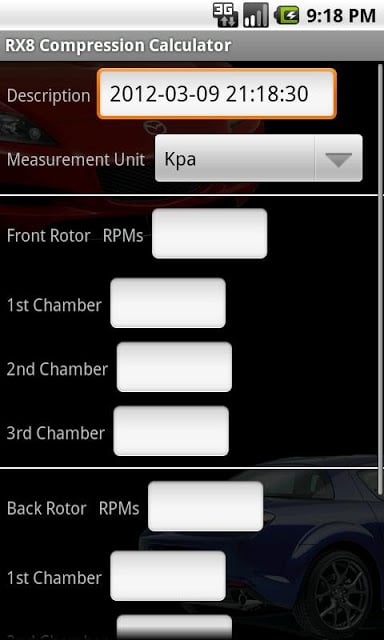 RX8 Compression Calculator截图2