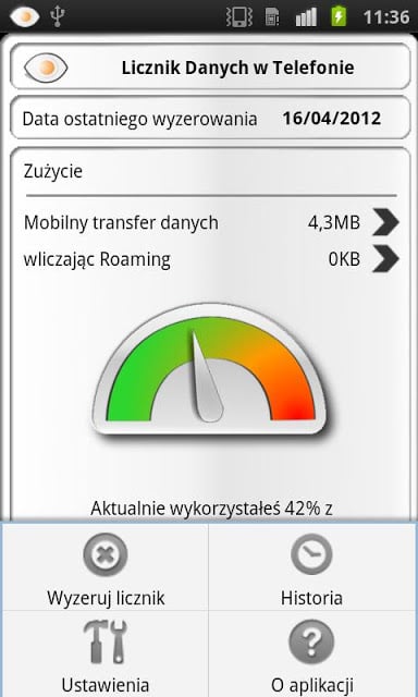 Licznik Danych w Telefonie截图8