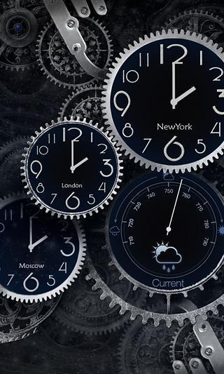 Black Clock Wallpaper截图1