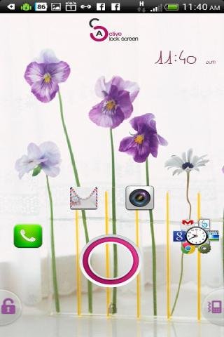 Pansy Flower - Start Theme截图1