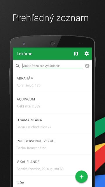 Lek&aacute;rne SK + Mapa截图2