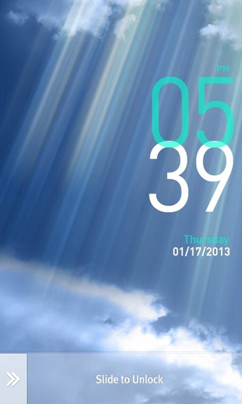 MxLock Theme Sky_PartlyCloudy截图3