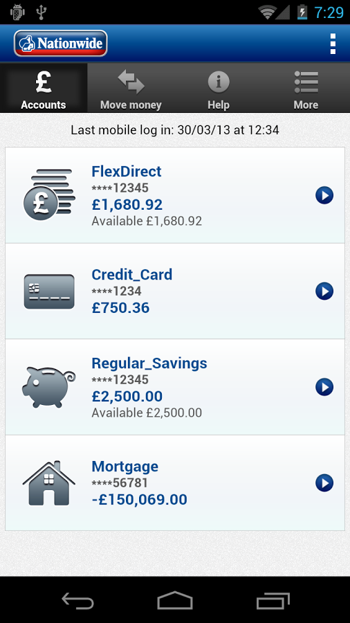 Nationwide Mobile Banking截图5