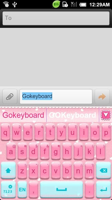 Pink Memories Keyboard Theme截图1