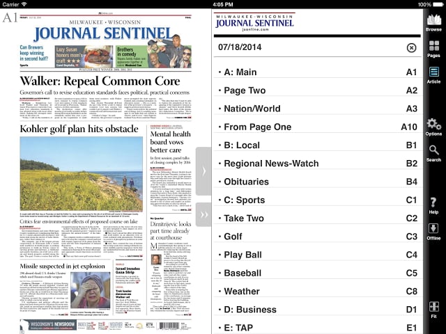 Milwaukee Journal Sentinel截图2