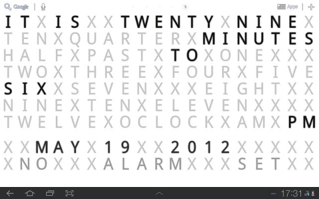 Text Clock Live Wallpaper截图3