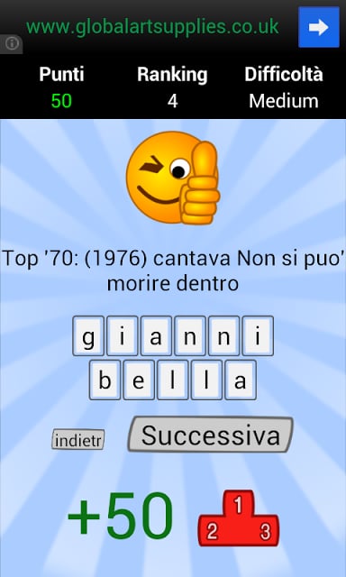 Trivial Impiccato Domande Gioc截图3