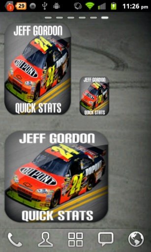 Jeff Gordon NASCAR Widget截图1