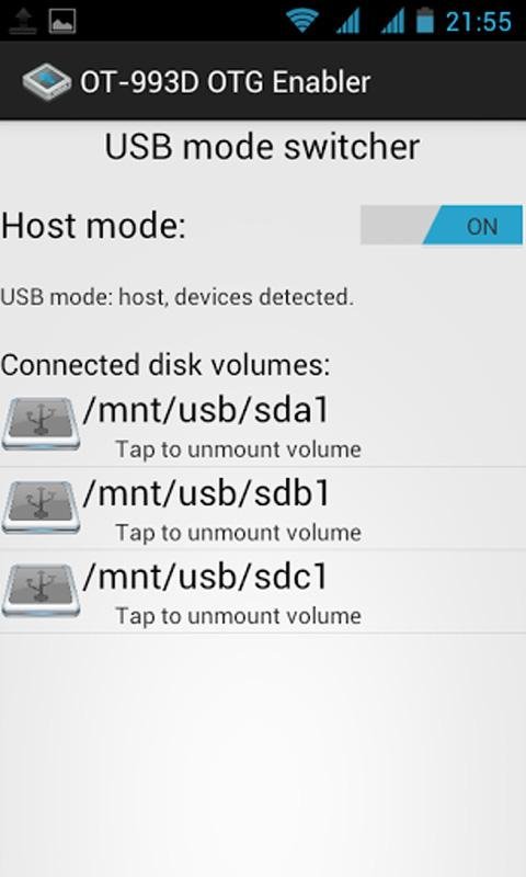 阿尔卡特OT-993D OTG启用 Alcatel OT-993D OTG Enabler截图2