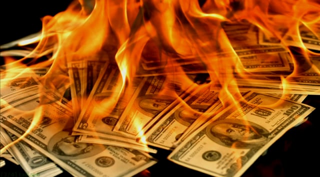 Dollars in Fire Live Wallpaper截图4