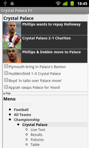 Crystal Palace FC News截图2