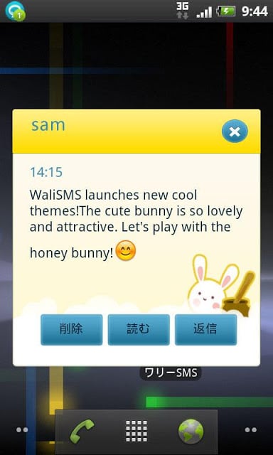 Wali SMS Theme:Honey Bunny截图2