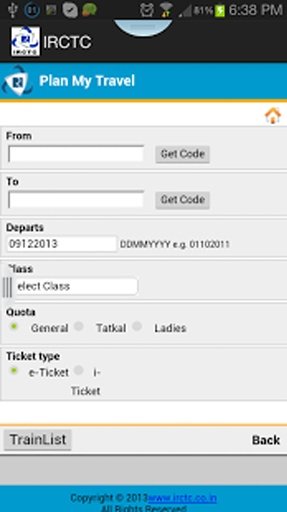 IRCTC app截图4