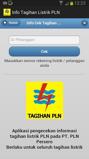 Info Tagihan Listrik PLN截图5