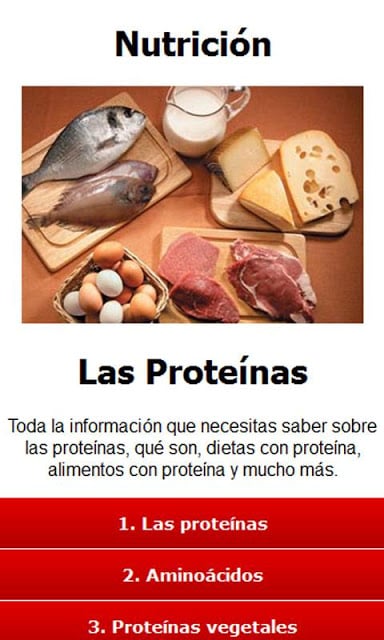 Nutrici&oacute;n, Prote&iacute;nas截图4