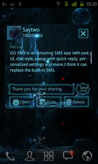 GO SMS Pro Slayer ThemeEX截图4