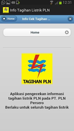 Info Tagihan Listrik PLN截图3