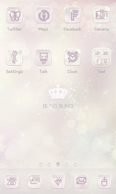 Bling Bling go launcher theme截图1