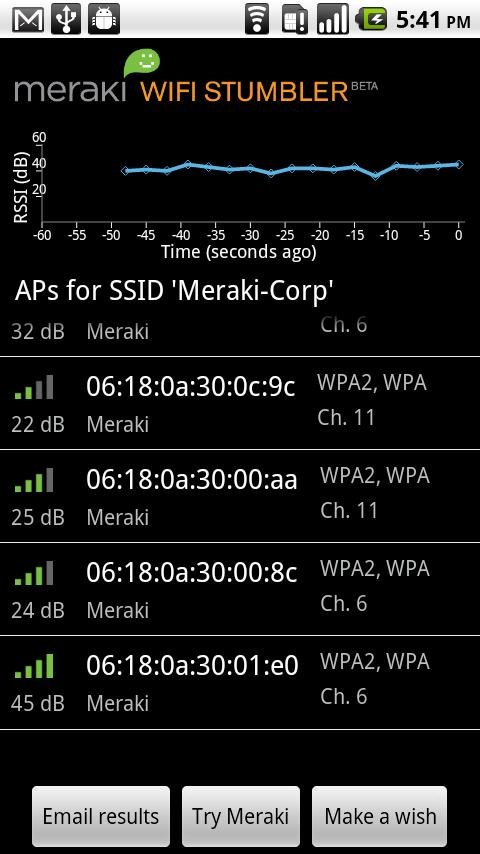 Meraki WiFi Stumbler截图4