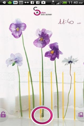 Pansy Flower - Start Theme截图2