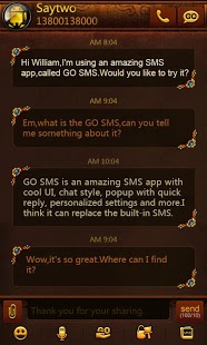 GO SMS Pro GoldAge ThemeEX截图3