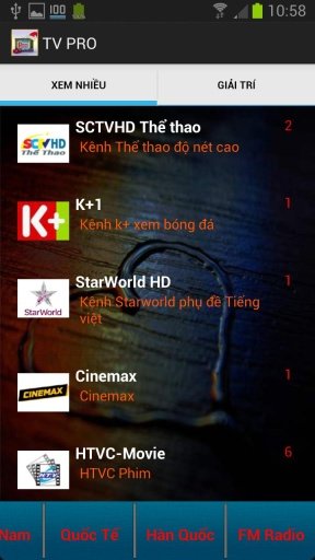 Xem TV KO C&oacute; Quảng C&aacute;o, C&oacute; K+截图1