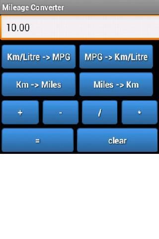 Fuel Mileage Converter MPG-US截图4