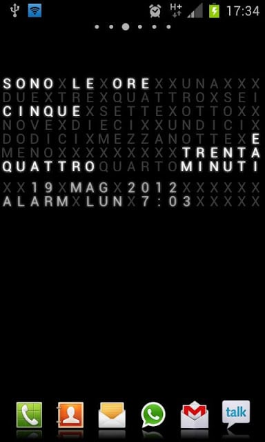 Text Clock Live Wallpaper截图2