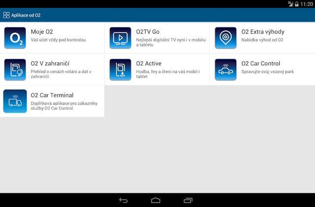 Aplikace od O2截图1