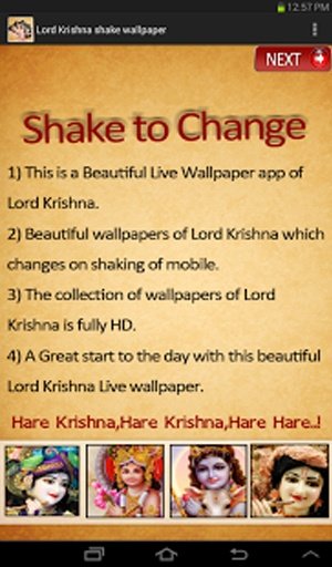 Lord Krishna Shake wallpaper截图2