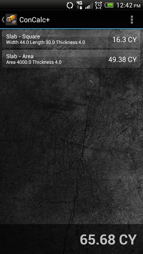 ConCalc - Concrete Calculator截图1