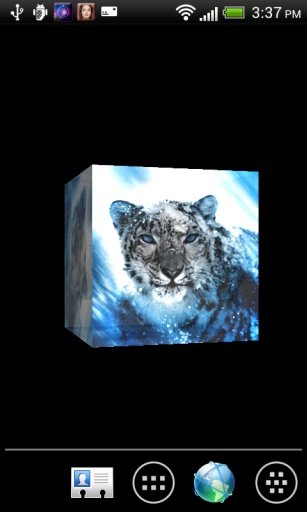 Snow Leopard 3D Cube LWP截图1