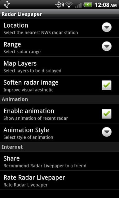 Radar Livepaper Lite截图2