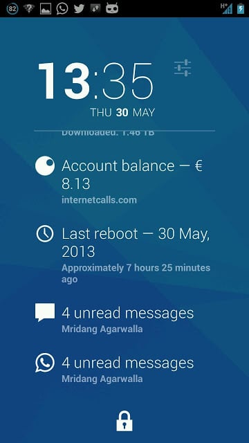 Dashclock Chatter Extension截图1