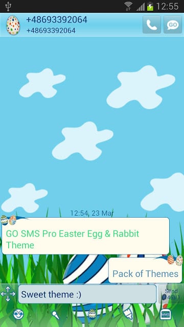 GO短信加强版兔复活节彩蛋截图3