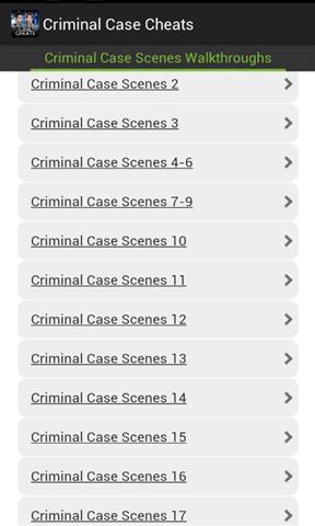 刑事案件秘籍 Criminal Case Cheats截图1