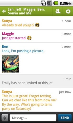 Youjat – free group texting截图2