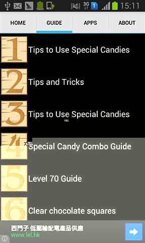 Candy Crush Saga Tips截图1