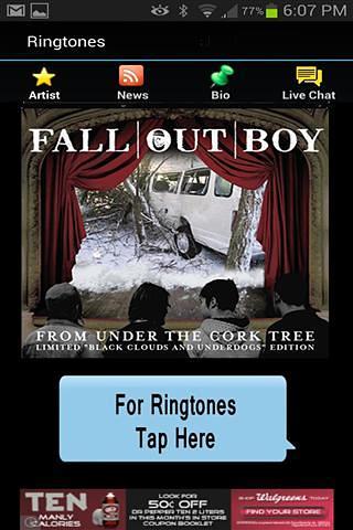 Fall Out Boy Ringtones截图1