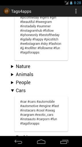 Tags4Apps Instagram hash tags截图2