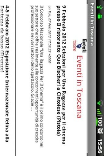 Rss Reader Eventi in Toscana截图3