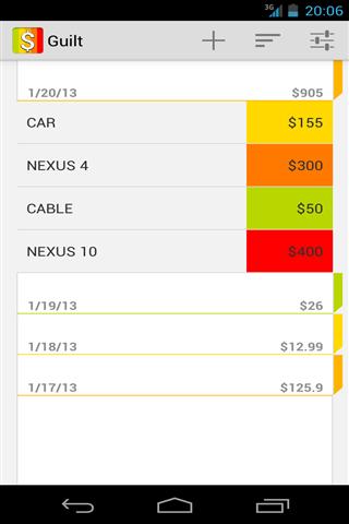 费用管理 Guilt Free - Expense Manager截图2