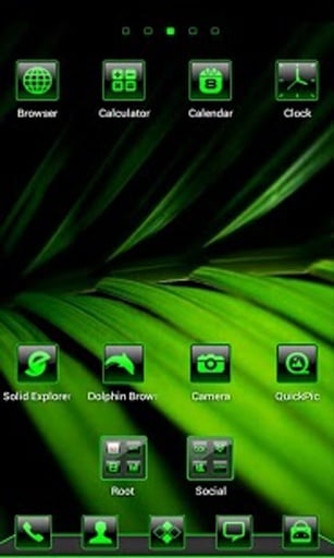 Mean Green Theme Go Launcher截图8