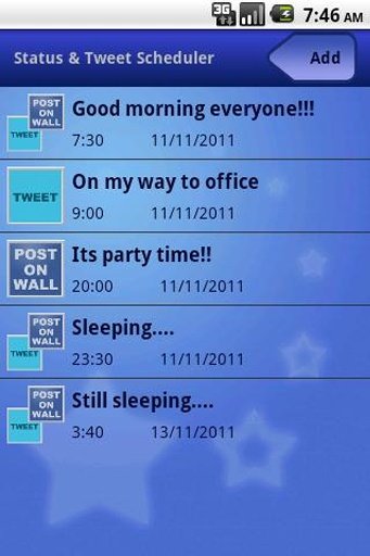 Status &amp; Tweet Scheduler Lite截图2
