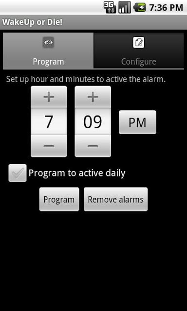 WakeUp OrDie! Alarm Clock Free截图2