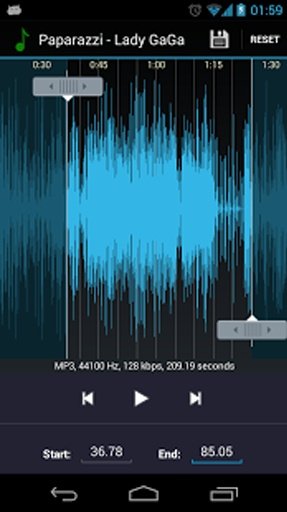 音乐编辑器 铃声制作 铃声剪辑截图2