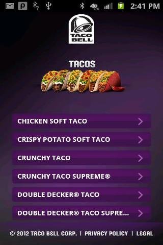 Taco Bell Mobile App截图1