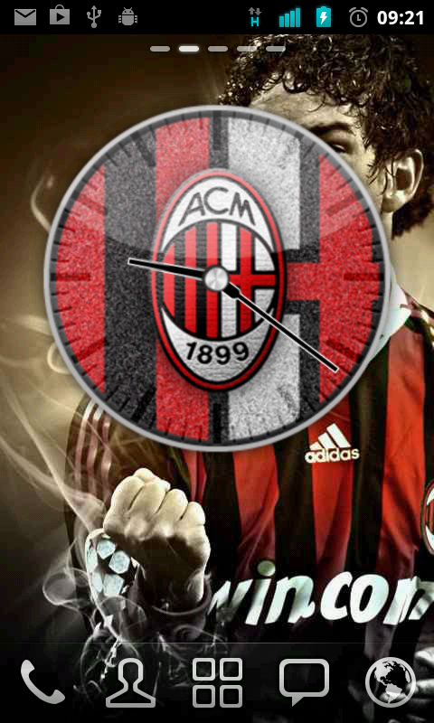 AC Milan Analog Clock Widget截图1